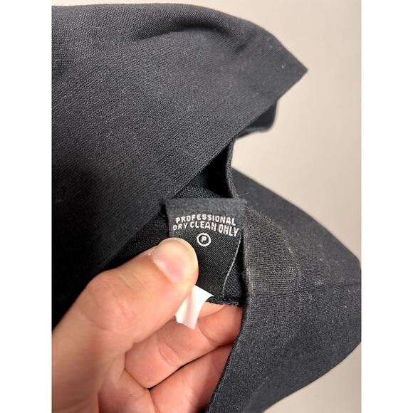 Tibi A Line Skirt Womens L Black Buttons Pockets Business Casual Office Work - Picture 10 of 13